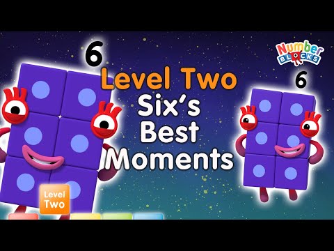 All the Best Six Moments! | Level 2 | Numberblocks - Kingdom Kids Zone, Little Learners - Numberblocks