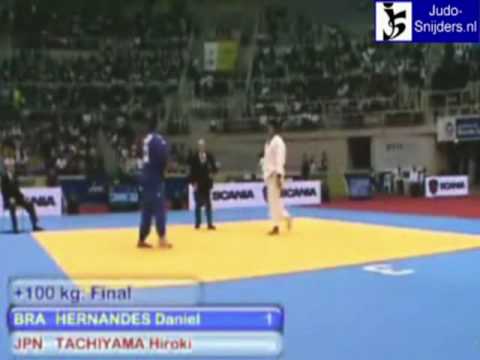 Judo 2009 Rio de Janeiro: Hernandes (BRA) - Tachiyama (JPN) [+100kg]