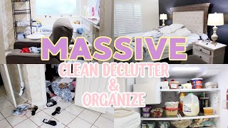 MASSIVE DEEP CLEAN ORANIZE DECLUTTER WITH ME! EXTREME CLEANING MOTIVATION 2022! SPEED CLEAN WITH ME!