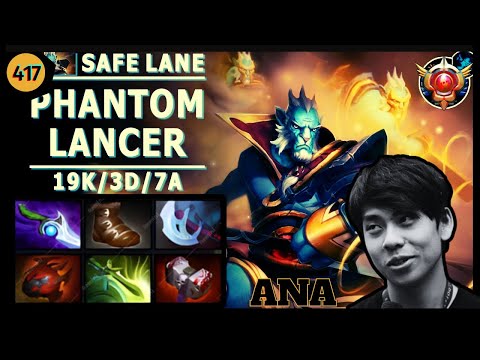 Ana Phantom Lancer SafeLane 18 Min Heart Of Tarrasque | Dota 2 Pro GamePlay | Ana Stream Moment 417