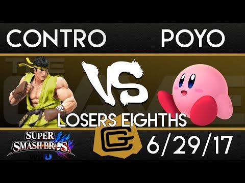 TCG Sm4sh - Poyo (Kirby) vs Contro (Ryu) - Losers Eighths - Smash 4 - 6/29/17
