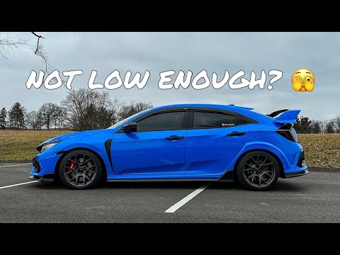 Kissing The Road When I leave my Driveway | 10th Gen Civic Type R Eibach Lowering Springs Installed