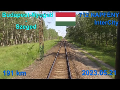 Route Budapest.Nyugati-Cegléd-Nagykőrös-Kecskemét-Szeged, 712 NAPFÉNY IC (Budapest.Nyugati-Szeged)