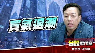 買氣退潮、台股單兵作戰!!#世界健身#網家#歐買尬#數碼寶貝｜小武哥投資事務所｜陳武傑 (圖)
