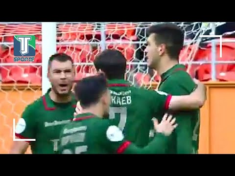 El PRIMER GOL de César "Cachorro" Montes en Rusia con el FC Lokomotiv de Moscú