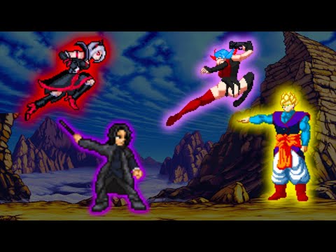 HARLEY QUINN & GOHAN ZETA VS SEVRES SNAPE & HIGASHI SETSUNA IN JUMP FORCE MUGEN