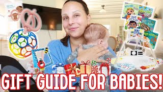 GIFT GUIDE FOR BABIES 1 YEAR OLD & UNDER | best gift ideas for newborns, infants, & babies!