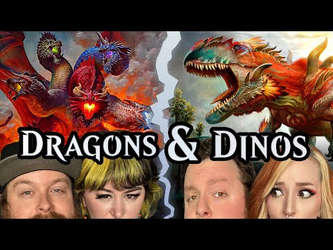 DRAGONS & DINOSAURS battle to the DEATH! | Tiamat v Gishath v Miirym v Pantlaza | MTG Commanders