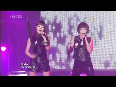 2NE1 - Umbrella LIVE @ Music Bank 090626