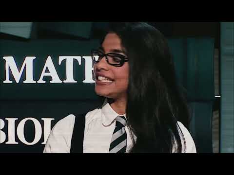 Trailer end-card — St. Trinian’s crest over a pop-hook sting