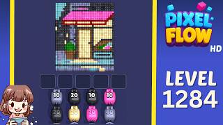 Pixel Flow Level 1284 Solution Walkthrough