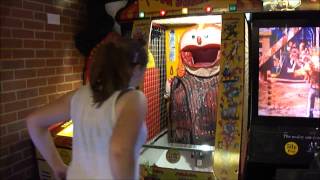 preview picture of video 'Feed Big Bertha at Hunstanton's Golden Sands Arcade, June 2014'