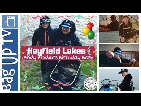 Hayfield Lakes | Andy Kinder's Birthday Bash | Live Fishing Match | BagUpTV