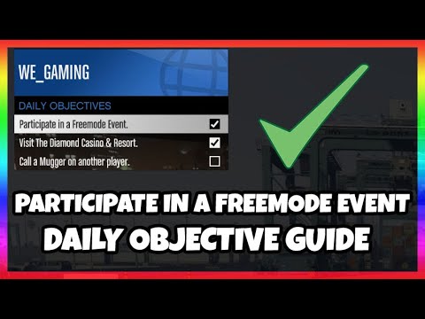 DAILY OBJECTIVE GUIDE - PARTICIPATE IN A FREEMODE EVENT - GTA 5 ONLINE