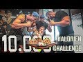 50kg Mädchen VS 3 Bodybuilder - 10.000 kcal in 5 Stunden!