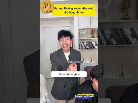 Khi bạn thường xuyên ăn ở một quán nào đó P3 | Cheems Tám Chuyện #funnyshorts #haihuoc