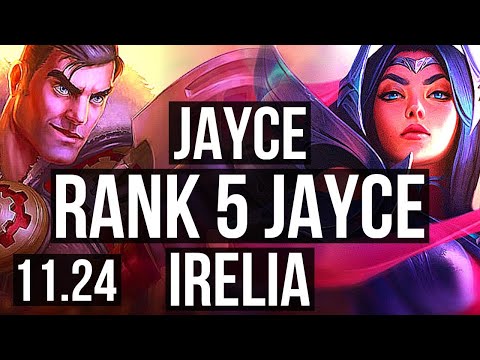 JAYCE vs IRELIA (TOP) | Rank 5 Jayce, 2/2/14, 300+ games | NA Challenger | 11.24