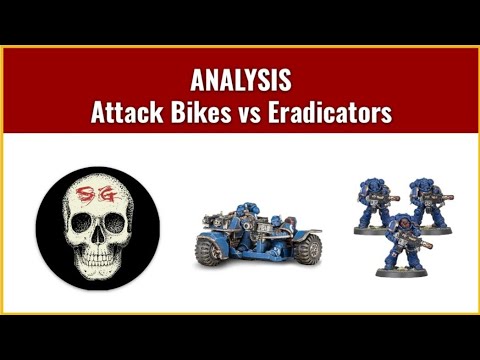 Attack Bikes vs Eradicators - Comparing Melta platforms from Codex Space Marines in a unit analysis