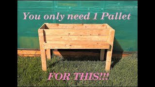 DIY planter box from only 1 Pallet