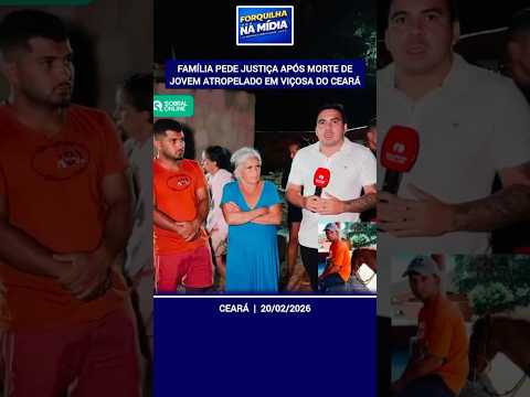 Família pede justiça após morte de jovem atropelado em Viçosa do Ceará