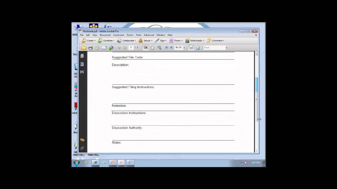 Creating and Using File Plans