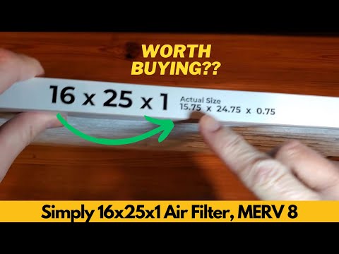 Simply 16x25x1 Air Filter, MERV 8, MPR 600, 6 Pack, For Home AC Furnace & HVAC - Worth Buying?