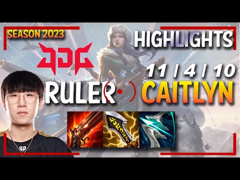 JDG Ruler CAITLYN vs JHIN - HIGHLIGHTS - KR Ranked