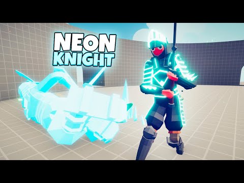 NEON KNIGHT 1 vs 1 UNITS | TABS Totally Accurate Battle Simulator