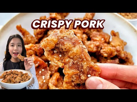 Crispy outside, tender & juicy inside! 👍 Sichuan Crispy Fried Pork 小酥肉 | Fried Pork Recipe | Snacks