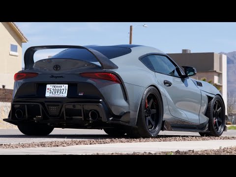 A90 Supra APR Rear Diffuser and Bumper Skirts.