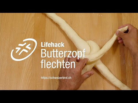 Butterzopf flechten
