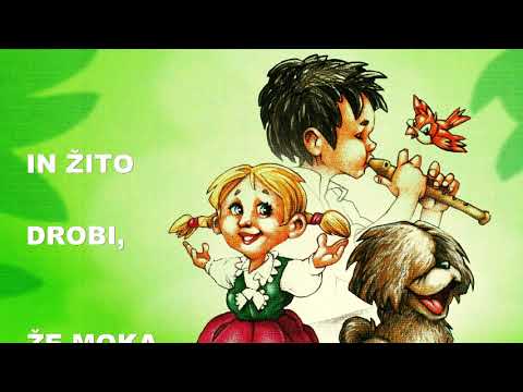 Otroška pesmica - Ob bistrem potočku je mlin