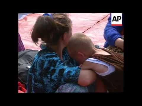 Bosnia - Zepa Refugees Arrive In Klandanj