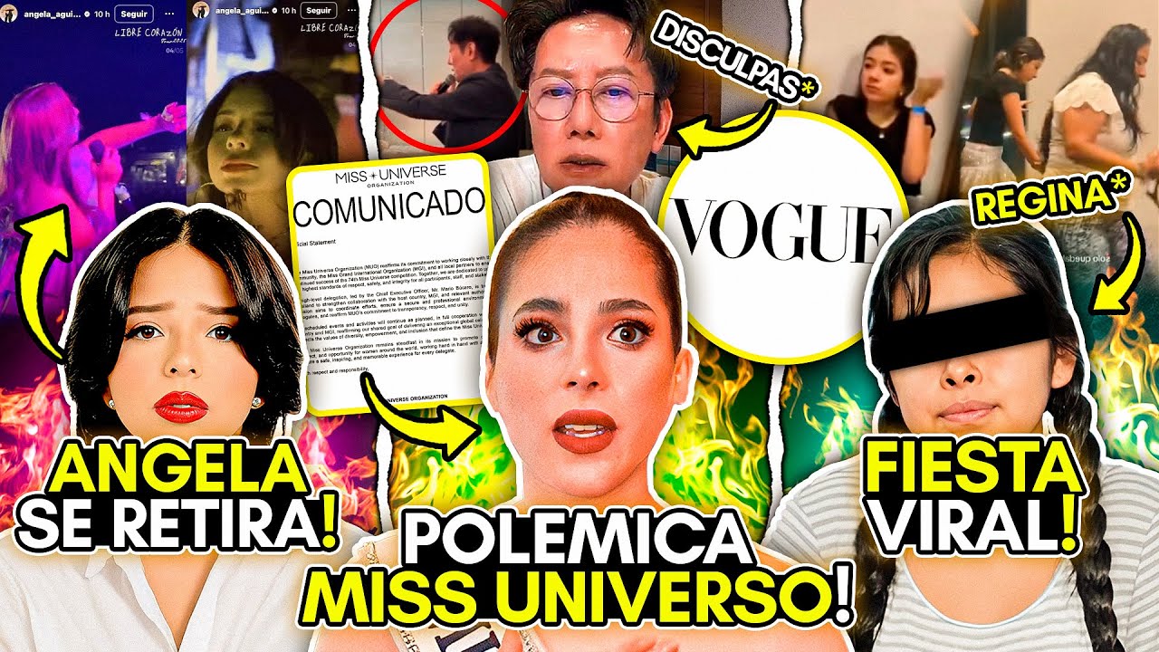 ANGELA AGUILAR se RETIRA!? ESCÁNDALO en el MISS UNIVERSO! VOGUE causa POLÉMICA! REGINA: FIESTA VIRAL