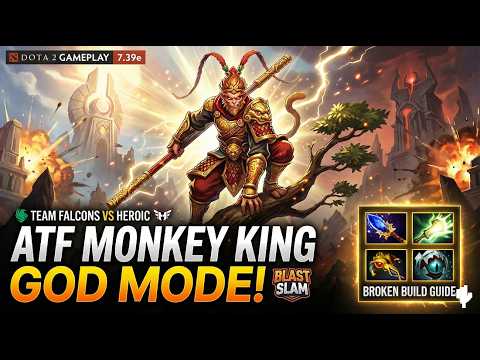 🔥 AMMAR "ATF" - MONKEY KING : TEAM FALCONS VS HEROIC TEAM BLAST SLAM DOTA 2 - Gameplay 7.39e 5 5 11🔥