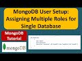 MongoDB User Setup Assigning Multiple Roles For Single Database MongoDB Tutorial