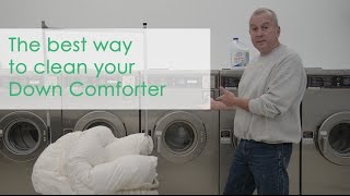 How to clean your Down Comforter...