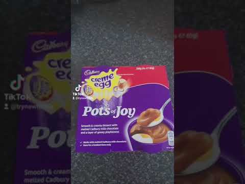 Cadbury Cream egg pots of joy review
