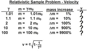 Physics - Special Relativity (37 of 43) Relativistic Sample Problem - Velocity