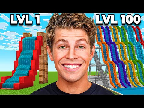 Level 1 to 100 Minecraft Build Battle!