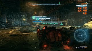 High difficulty Batmobile combat in Robin themed Batmobile | Batman Arkham Knight HD