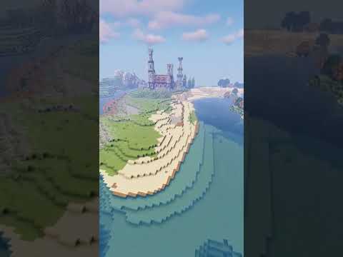 Hogga - How to Terraform a huge area in Minecraft | CUSTOM TERRAIN #Short #Minecraft