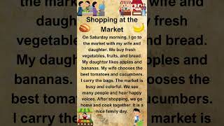 Shopping at the Market | A1 Level story |  #english #listening  #reading  #learning #practice