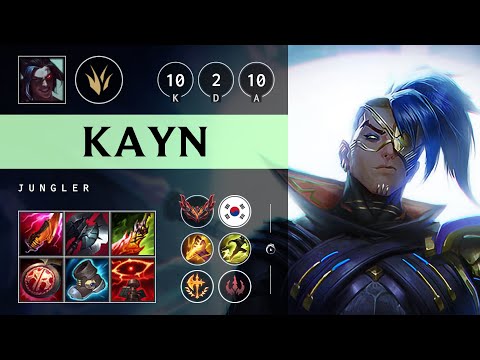 Kayn Jungle vs Nidalee - KR Grandmaster Patch 25.20