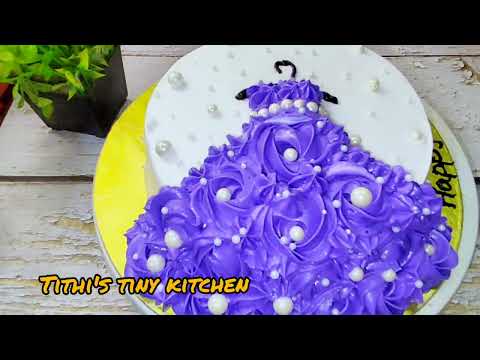 Full video coming soon | dress cake decoration