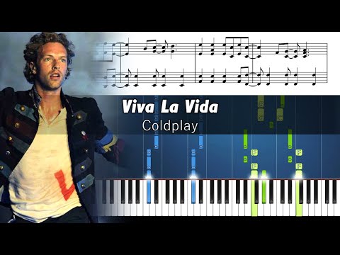 Coldplay - Viva La Vida - Piano Tutorial with Sheet Music