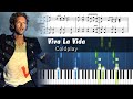 Coldplay Viva La Vida Piano Tutorial With Sheet Music