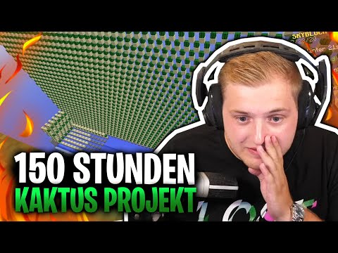 😳🥴 Ich BAUE 150 Stundenlang eine KAKTUS-Farm!! | Minecraft Hypixel mega Projekt!