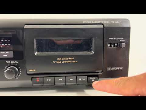 Sony TC-WE471 Dual Cassette Deck High Speed Dubbing Recording Dolby - PARTS