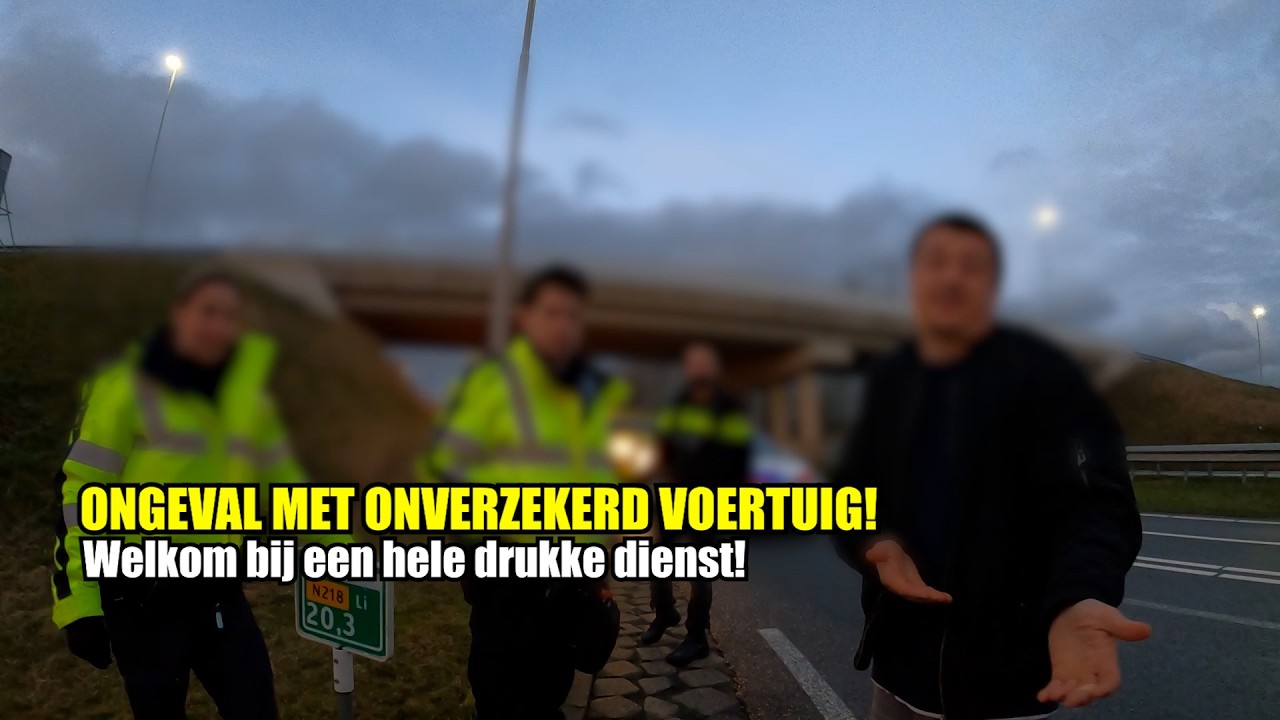 Ongeval met onverzekerd voertuig!! Mee met Jeff!
